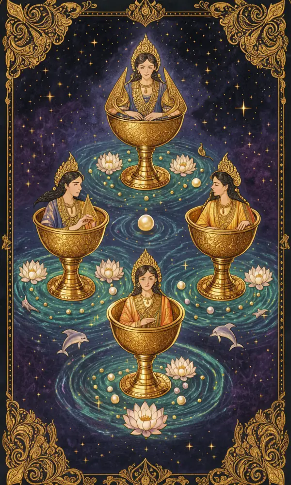 ไพ่สามถ้วย (Three of Cups)