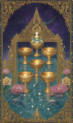 ไพ่สี่ถ้วย (Four of Cups)