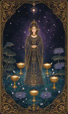 ไพ่เก้าถ้วย (Nine of Cups)