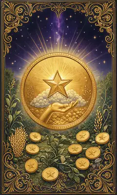 ไพ่เอซเหรียญ (Ace of Pentacles)