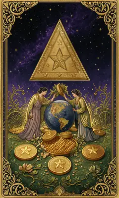 ไพ่สามเหรียญ (Three of Pentacles)