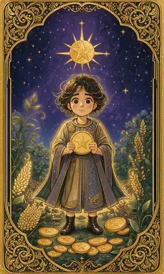 ไพ่เด็กรับใช้เหรียญ (Page of Pentacles)