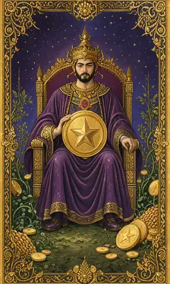 ไพ่ราชาเหรียญ (King of Pentacles)
