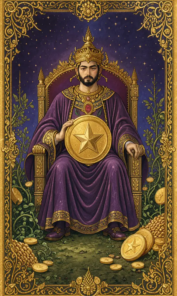 ไพ่ราชาเหรียญ (King of Pentacles)