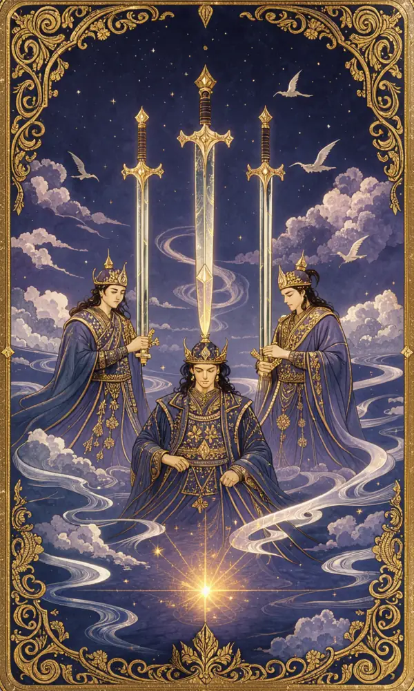 ไพ่สามดาบ (Three of Swords)