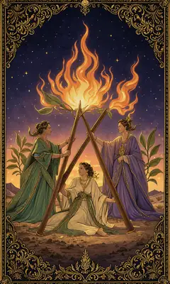 ไพ่สามไม้เท้า (Three of Wands)