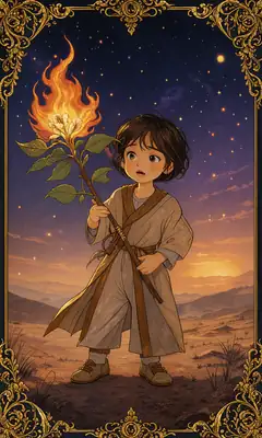 ไพ่เด็กรับใช้ไม้เท้า (Page of Wands)